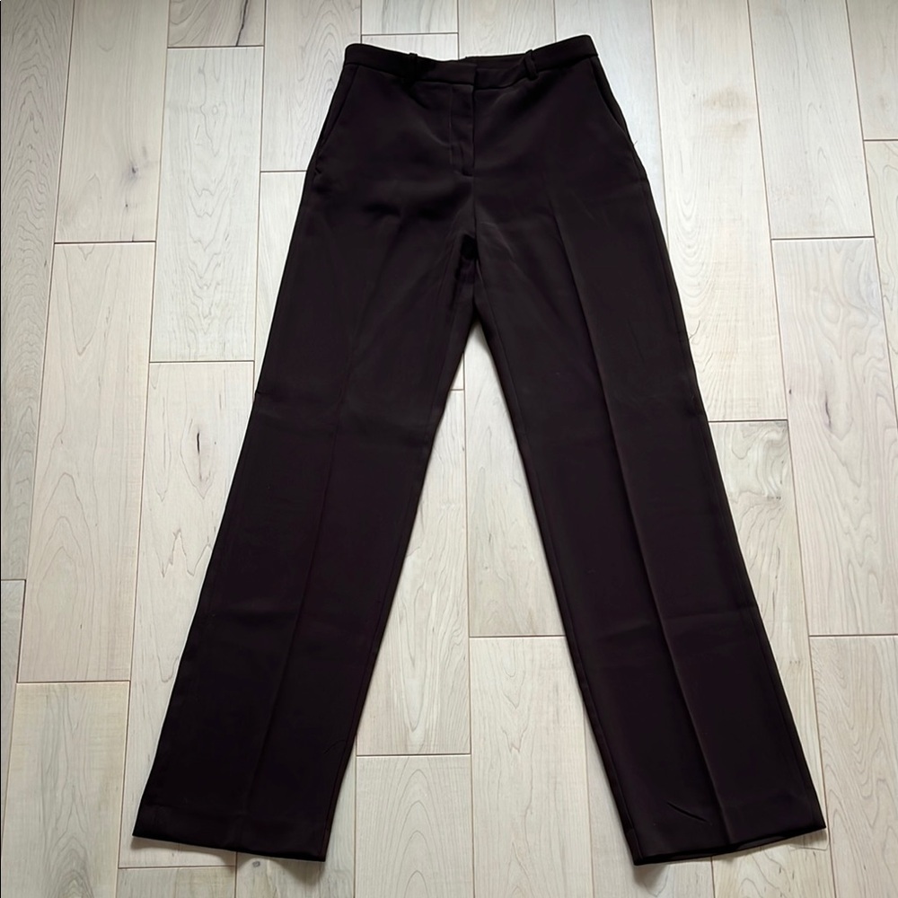 Mango Brown Straight Leg Pants